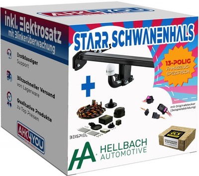HELLBACH AHK für Dacia Duster I 13-18 starr + 13-pol ECS ES SPEZ