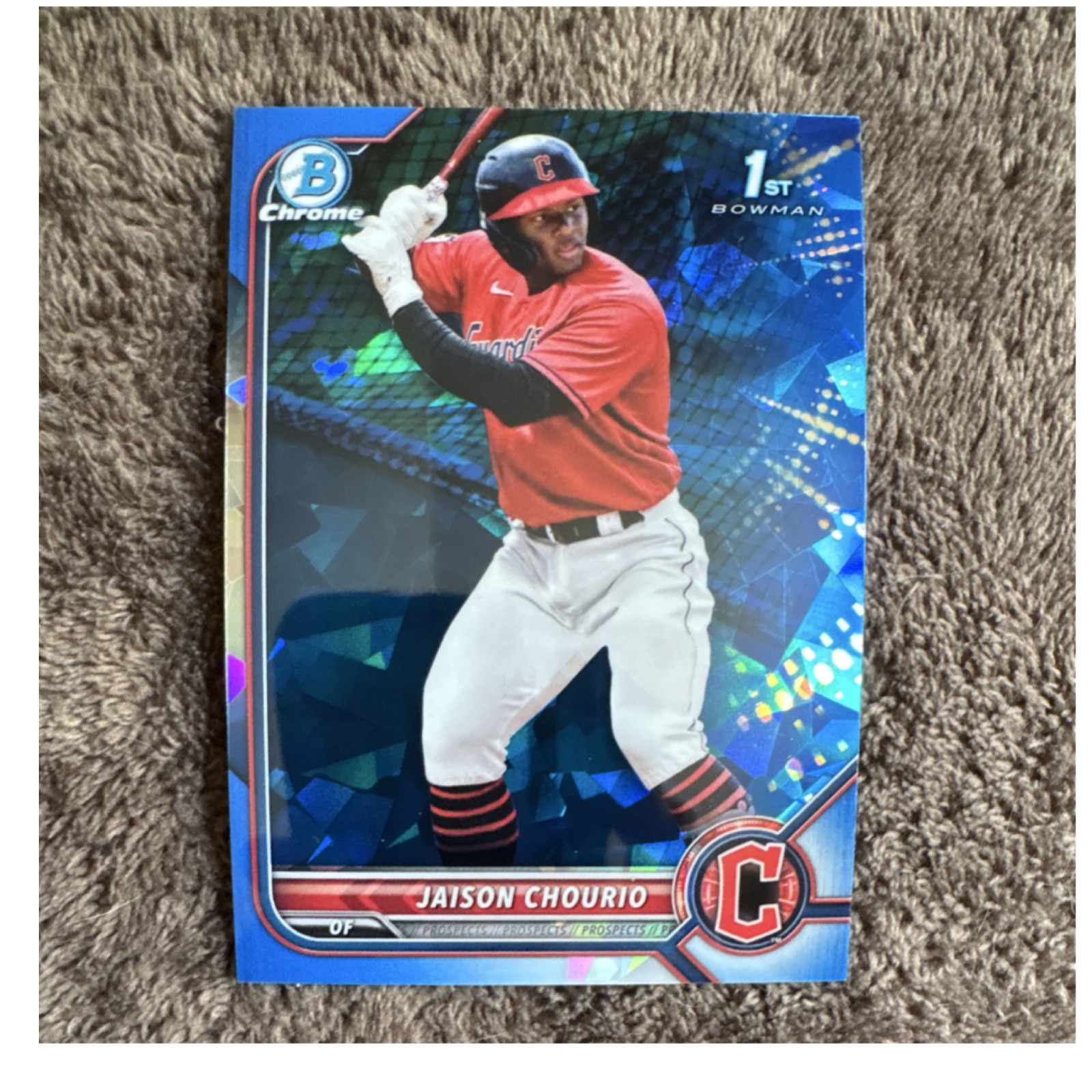 Topps Bowman Chrome Sapphire Jaison Chourio Guardians Prospects #BCP-174 2022