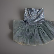 Girl Tutu Grey Silver Black Sparkly Small 5t