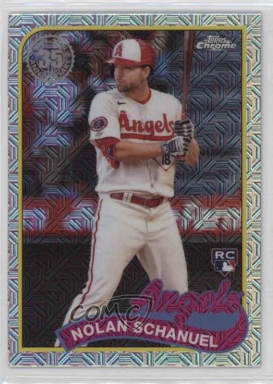 2024 Series 2 1989 Topps Chrome Silver Pack Mojo Nolan Schanuel #2T89C-85 1ds9