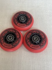 3-Pack Inline Skate Wheels Outdoor Asphalt Formula 85A Hockey Roller Blades R...