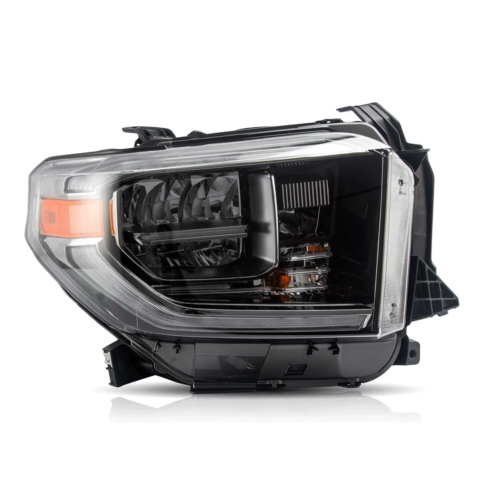 For 2014-2021 Toyota Tundra LED Headlights Sequential Indicator Front Lamps Pair - Image 2 of 4