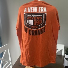 Philadelphia Flyers NHL T-Shirt Mens XL Orange Hockey Fan Tee