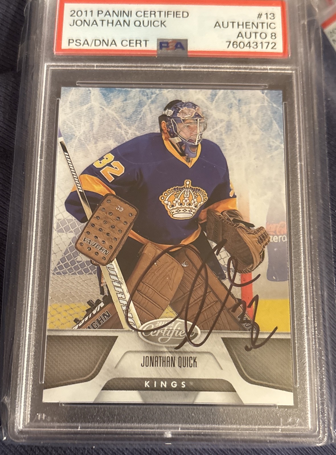 2011-12 Panini Certified - Jonathan Quick #13 Autographed PSA 10