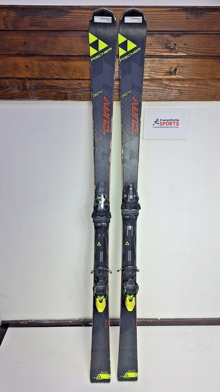 Sci Fischer RC4 The Curv DTX 171 cm + attacchi Fischer Z12 sport invernali neve