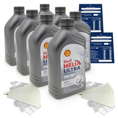 7 Liter original Shell Helix Ultra Prof. AM-L 5W30 Motoröl 550040555 229.51 SET