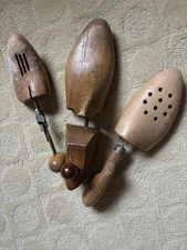 LoT Of 3 ViNTaGe Wooden Shoe Stretchers Forms Cobbler Mold Shaper