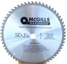 12" Inch 60T Circular Saw Blade for WOOD with Nails  TC206N