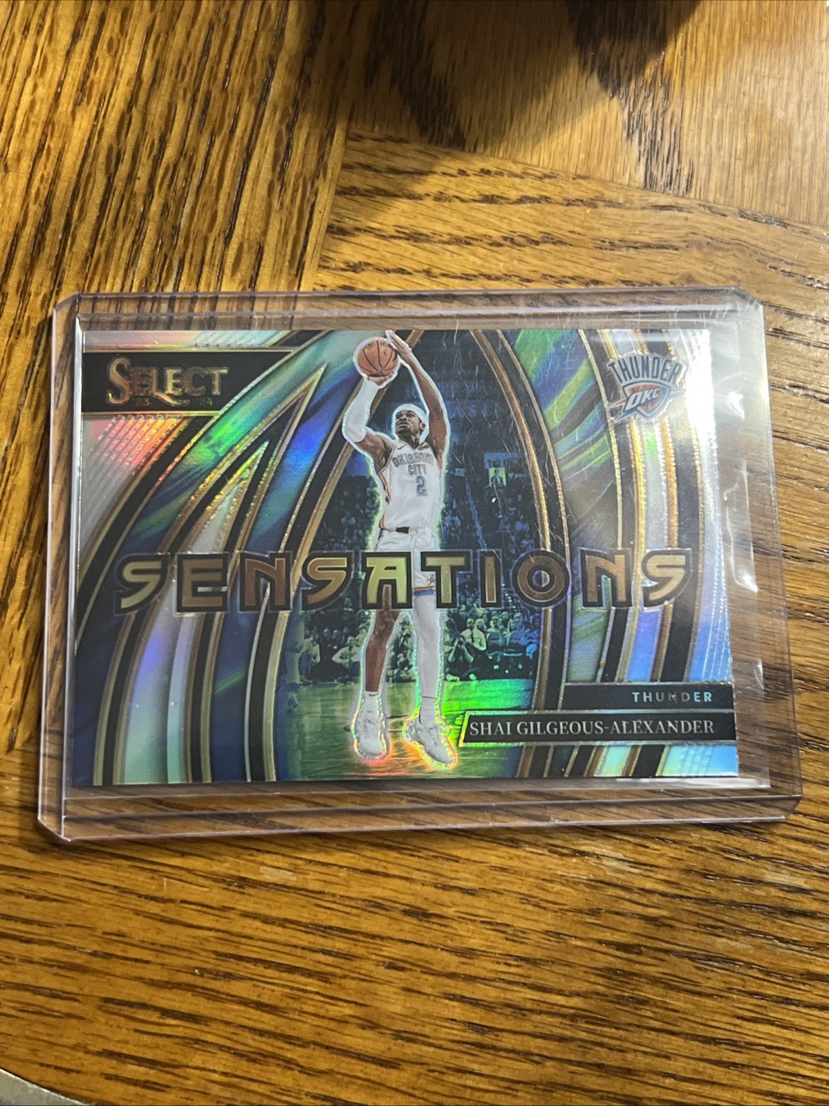 2023-24 Select Shai Gilgeous-Alexander Sensations Silver Prizm Thunder