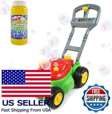 Deluxe Bubble Lawn Mower Toy with 4oz Solutio...
