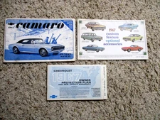 1967 Camaro GM Factory Original Owners Manual 327 Cpe. 3 Piece April 1967 Print