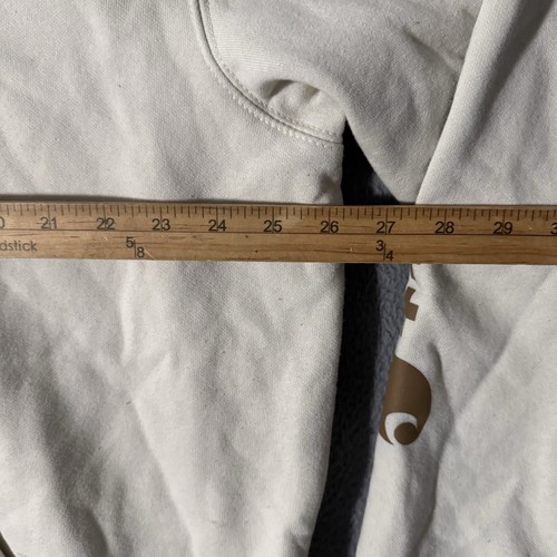 Carhartt Spellout Sweater Adult XL Relaxed Hoodie Sweatshirt Distressed Workwear - Picture 4 of 8