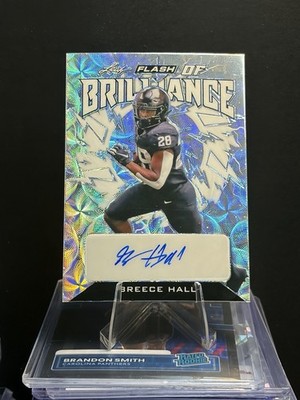 2022 Leaf Trinity Breece Hall /30 Auto Flash Of Brilliance #FB-BH1