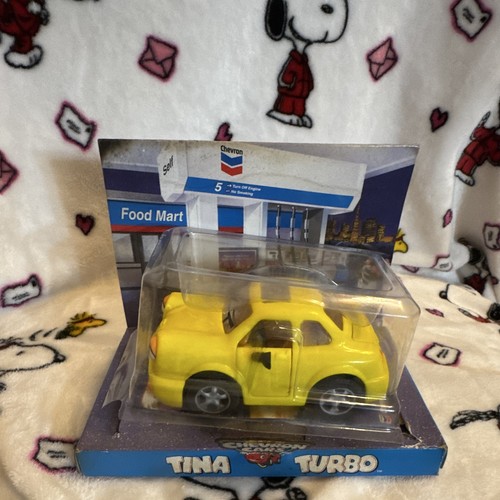 Chevron Cars Tina Turbo Toy Car, Yellow Gas & Oil Theme, in Package