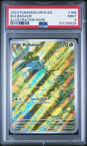 2023 Pokemon SV:151  Illustration Rare Bulbasaur 166/165 PSA 9