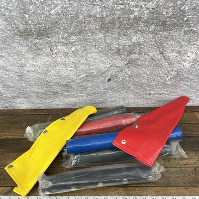Vintage BMX Pad Lot 80s Vinyl Snap Red Yellow Blue Skinny Frame