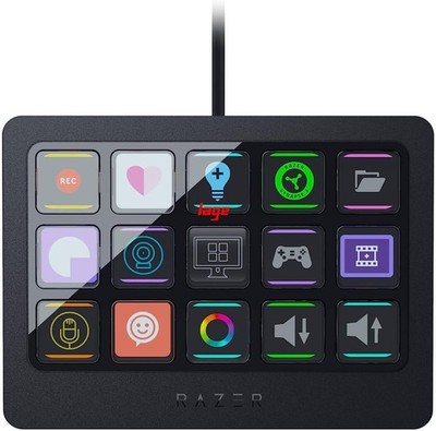 Razer Stream Controller X All-in-one Keypad for Streaming 15 Buttons