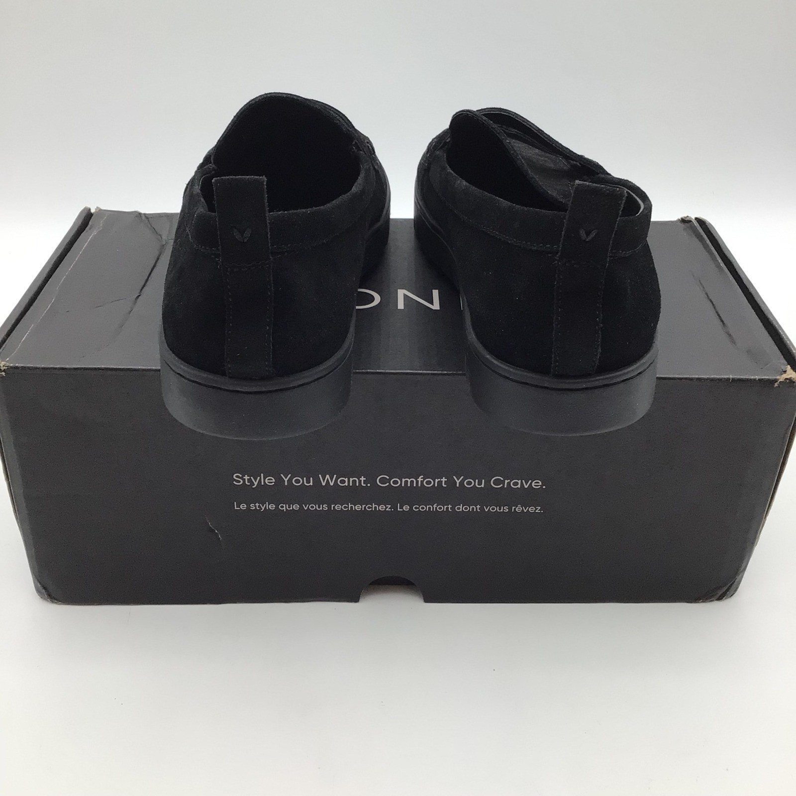 Vionic Uptown Black Suede Loafer Comfort Shoes Womens Size 9 W - New