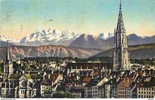 Postcard - Switzerland - Bern - The Cathedral and the Blumlisalp - CPM - See Sca