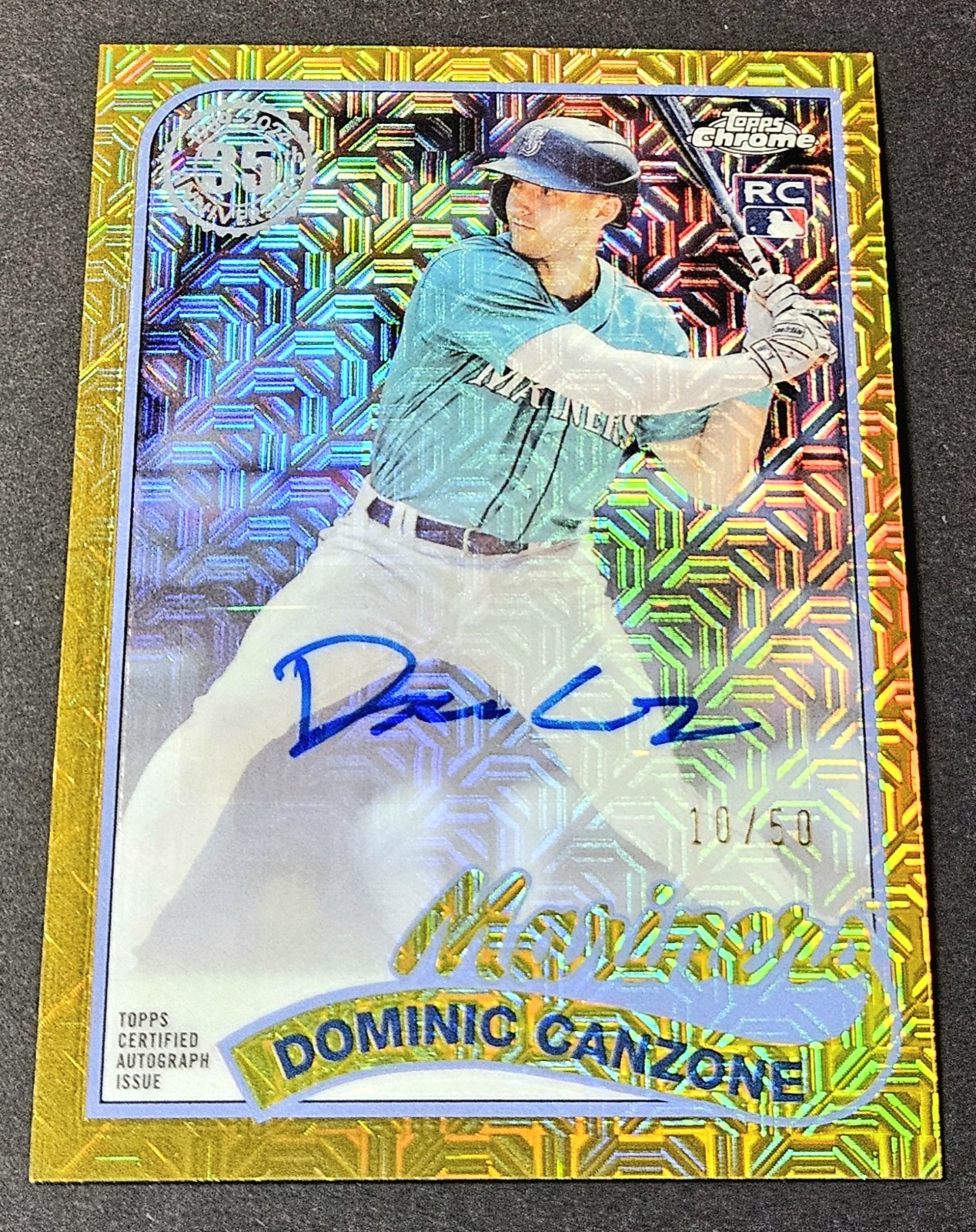 2024 Topps Series 2 Chrome Gold /50 Silver Pack Rookie Auto Dominic Canzone RC