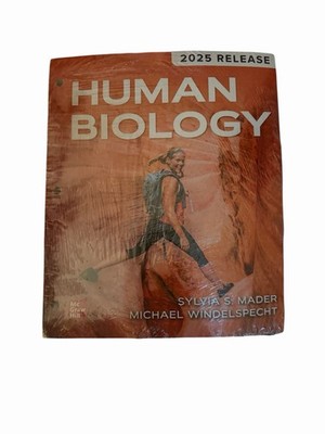 Human Biology 2025 Release by Sylvia S. Mader  (17th Edition, Softcover)