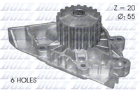 Dolz Wasserpumpe MotorküHlung C144 FüR Scudo Fiat C5 C4 Sw Zeta Peugeot 806 407