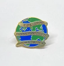 EDL 96 Summer Institute Hat Pin Enamelled Metal Pinback Sweden Education Develop