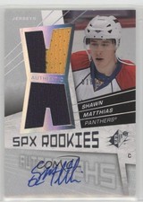 2008-09 SPx Rookies Auto Jerseys 16/999 Shawn Matthias #168 Auto 1h6a