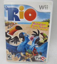Rio (Nintendo Wii, 2011) Complete and Tested CIB Video Game Multiplayer Party