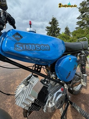 Simson S51 Aufkleber transparent HELL Tank Seitendeckel IFA electronic DDR Premi
