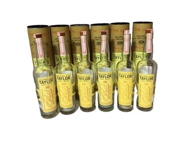 Lot of 6 Colonel EH Taylor Small Batch Bottles & Tubes Empty Bourbon Whiskey