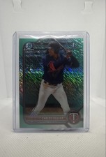 2022 Bowman - Chrome Prospects Carlos Aguiar #BCP-1 Aqua Shimmer Refractor /125