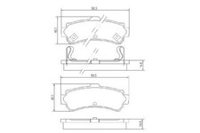 MAPCO Bremsbeläge Satz Hinten für NISSAN ALMERA I Hatchback (N15) ALMERA I (N15)