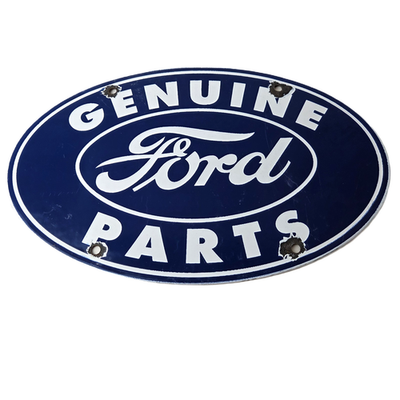 #ad Vintage Ford Automobile Sign Gas Car Service Station Pump Motor Porcelain Sign $138.37