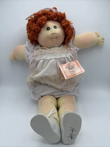 Cabbage Patch Kid Doll ‘84 Red Hair Green Eyes Dimples