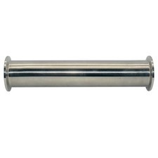 Sanitary Tri Clamp Pipe tube OD 1-1/2"  Length 8"  Ferrule Flange End SS 316