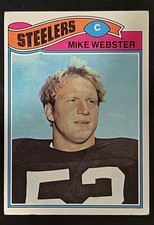 1977 Topps Football #99 Mike Webster Rookie Card - Steelers Crease Free. rookie card picture