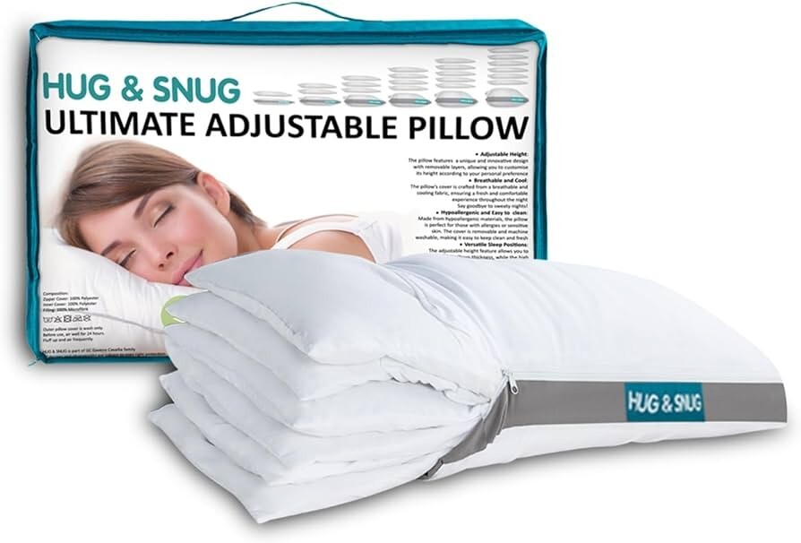 Pancake Layer Pillow Adjustable Hotel Quality Sleeper