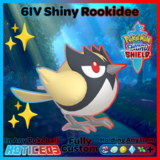 ROOKIDEE ✨Ultra Square SHINY 6IV ✨ Pokemon SWORD and SHIELD lv1 +Free MasterBall