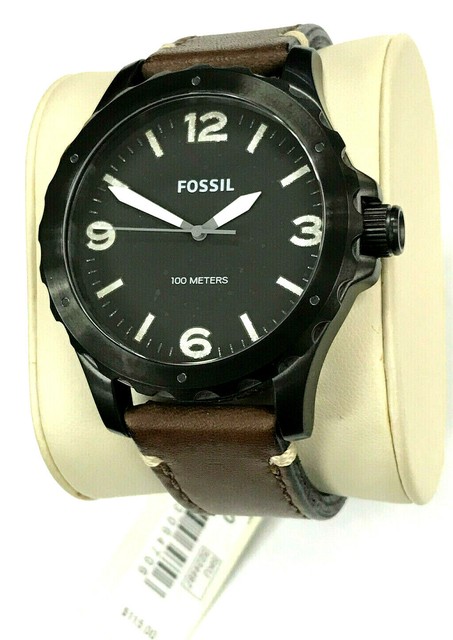 Fossil Jr1450 Nate Black Stainless 