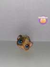 Littlest PetShop DARK BROWN HAMSTER 1418 GUINEA GUINEA Pet Shop Y54