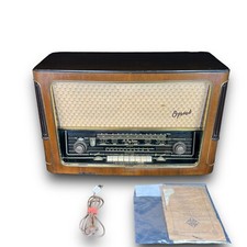 Radio a valvole vintage anni '50 tedesca Telefunken Opus 7 impianto hi-fi RICAMBI