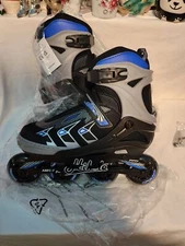 Hikole Adjustable Inline Skates Rollerblades New W/Box 9.5-11.5 W / 8-10 M