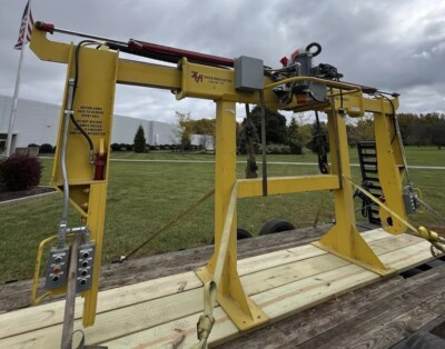 #ad #ad Zinter 11000 lb. Spool Roll Lifting Hydraulic Powered Load Beam Bridge Crane $5400.00