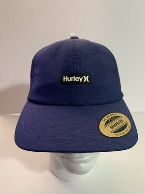 Hurley Phantom Trail Hat Water Resistant H2O-DRI Pacific Blue Adjustable Cap