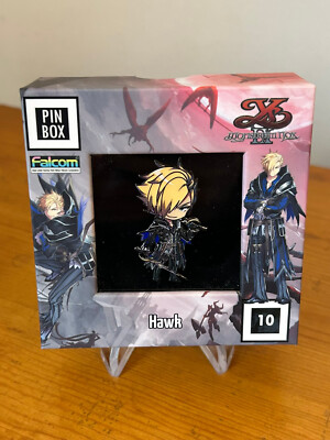 Ys IX: Monstrum Nox Hawk Enamel Pin Collector's Box Pin Box