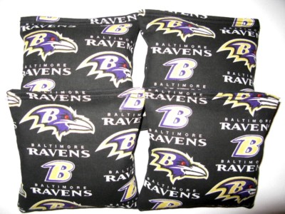 BALTIMORE RAVENS Cornhole Bags 4 ACA Regulation Corn Hole Game Toss Bean Bags