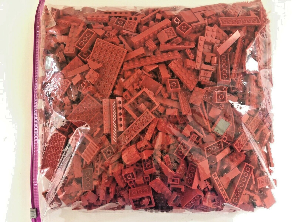 LEGO 4+ Pounds Mixed Lot Red Pieces Parts Specialty Bricks Blocks