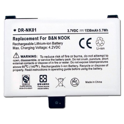 Battery For Barnes Noble Bnrv100 Bnrb454261 Nook Classic First