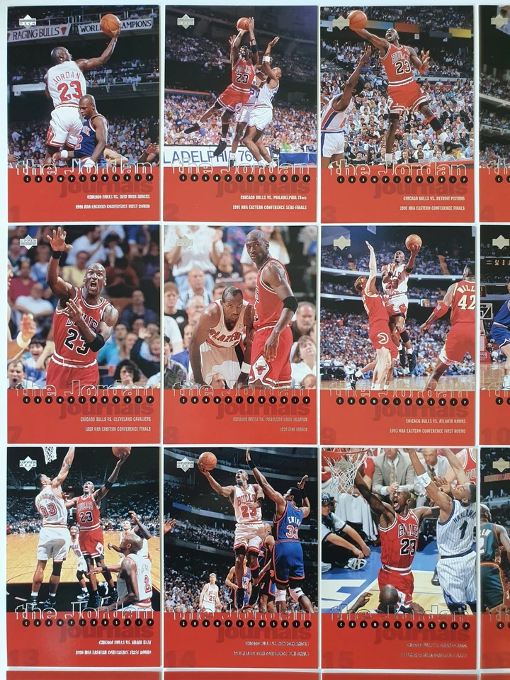 1997 Upper Deck Michael Jordan The Jordan Championship Journals (conjunto de 24 cartas) - Imagem 2 de 4